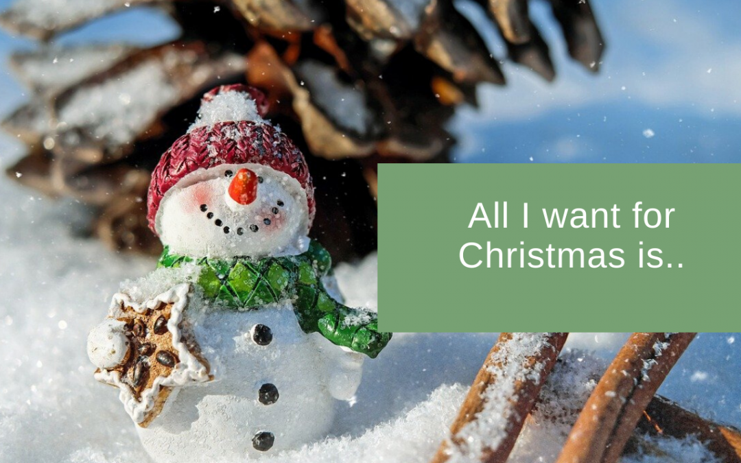 All I want for Christmas…